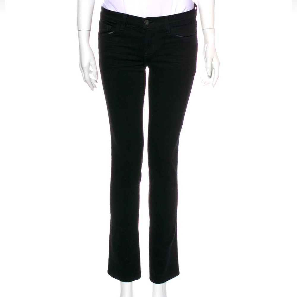 J Brand Straight leg jeans in Jett Black, size 26